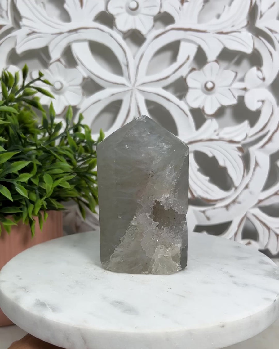 Natural Quartz Stone Obelisk  - STP0107