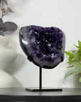 Uruguayan Amethyst Geode on Metal Stand - MWS3047