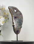 Unique Green Jasper & Amethyst Crystal Specimen - MWS2329