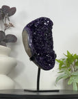 Top Grade Natural Amethyst Specimen on Metal Stand - MWS3067
