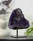Natural Amethyst, Calcite & Black Hematite Crystal Specimen - MWS3095