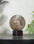 Quartz & Agate Sphere Geode with Crystal Cavity - SPH0208