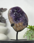 Huge Natural Amethyst & Jasper Statement Piece for Home Decor - MWS3322