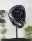 Natural Uruguayan Amethyst Geode with Green Jasper Shell - MWS3087