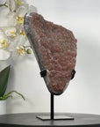 Natural Orange Tone Sugar Crystal Cluster on Stand - MWS2637