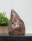 Red Jasper Stone Flame Carving - FST0167