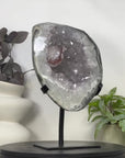 Natural Uruguayan Quartz Geode with Calcite Inclusion - MWS3397