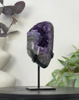 Natural Top Grade Amethyst Geode on Stand - MWS3258