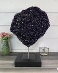 Natural Amethyst Crystal Cluster, Masive Top Quality Stetement Piece - Premium Stand Included - MWS2760