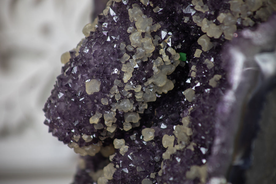 XXL Unique Amethyst Stone Cathedral with Stalactite Formations & Calcites - CBP0699