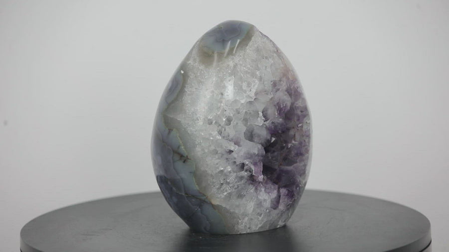 Outstanding Large Amethyst Stone Egg Geode - STE0052