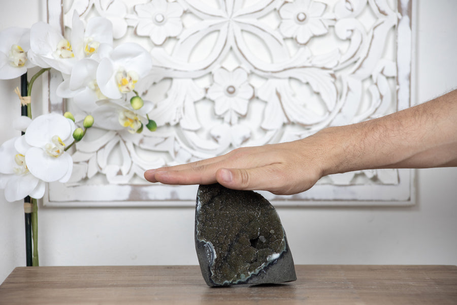 Stunning Quartz Druzy and Jasper Cathedral - GQTZ0271