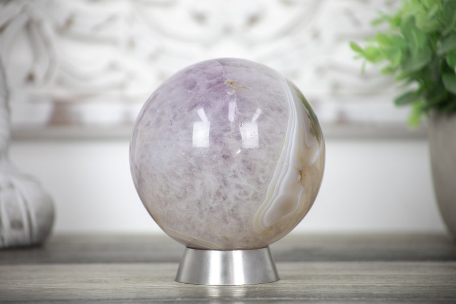 Amethyst & Quartz Huge Sphere Geode - SPH0091