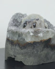 Outstanding Piece, Calcite Crystals Combination on Top of Quartz Druzy Geode - MSP0194