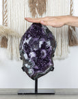Large Amethyst Geode with Jasper Shell - AWS0755
