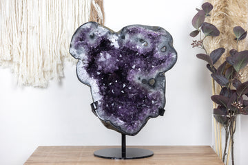 XXL Amethyst Geode with Stalactite Flower Formation - AWS0358