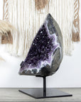 Outstaning Natural Deep Purple Amethyst Stone Geode - AWS0674
