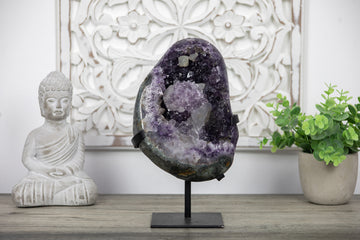Top Grade Amethyst Stone Geode with Stunning Calcite Formation - AWS0969