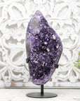Beautiful Large Amethyst Cluster with Calcite Crystals Inclusions - AWS1408