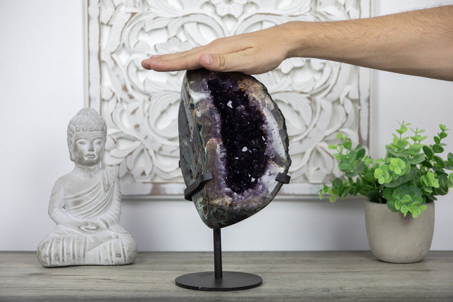 A grade Large Natural Amethyst Stone Geode - AWS0966