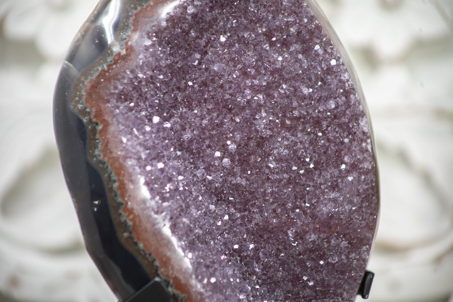 Outstanding Large Natural Amethyst & Agate Cluster - AWS1351