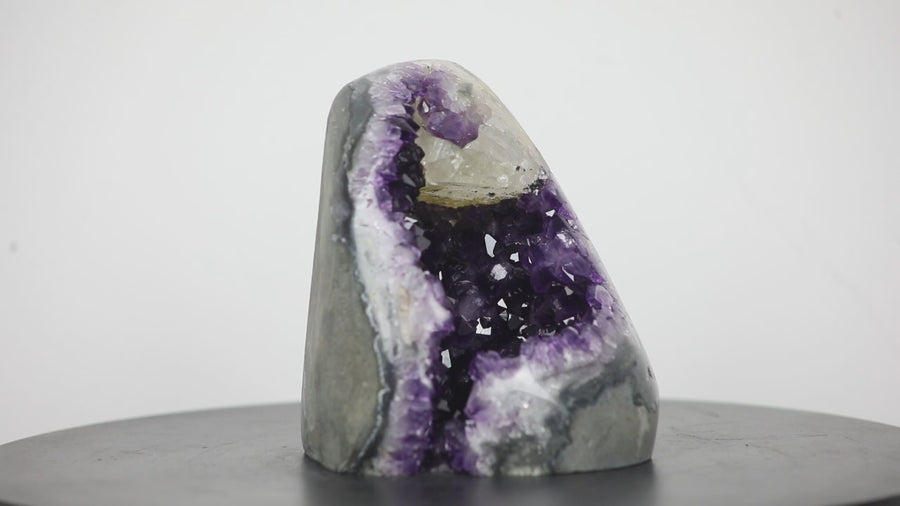 Natural Amethyst Geode with Calcite Inclusions - CBP0824
