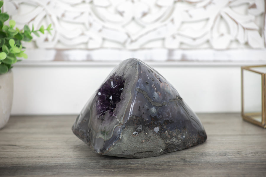 Amethyst & Agate Stone Geode - AMGE0096