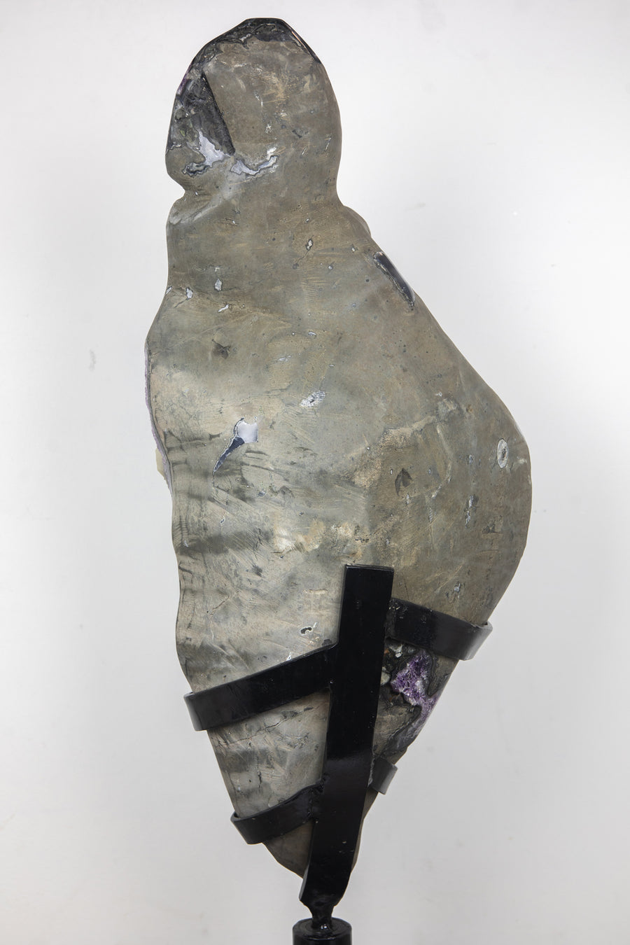 Unique Collection Grade Natural Amethyst with Rare Calcite Formation - AWS0958