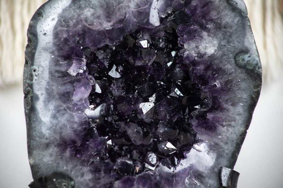 Natural Large Deep Purple Amethyst Geode, Uruguayan Amethyst - AWS0510
