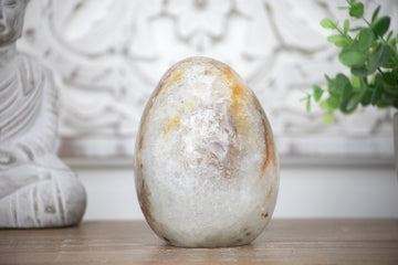 Beautiful Natural Quartz Stone Egg Carving - STE0063