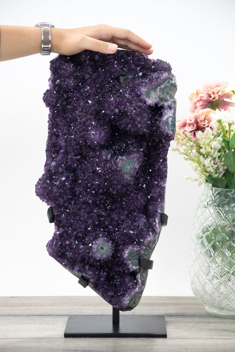Natural XL Amethyst Cluster Full of Stalactite Formations - AWS1421