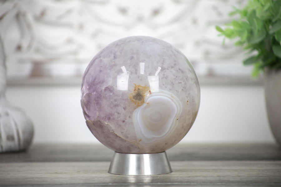 Amethyst & Quartz Huge Sphere Geode - SPH0091