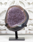Natural Amethyst Geode with Agate Shellq - AWS1376