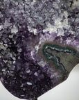 Stunning Large Amethyst Specimen Covered with Cubic Calcite Crystals - AWS1061