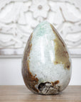 Stunning Natural Large Quartz Stone Egg Shaped Carving - STE0077