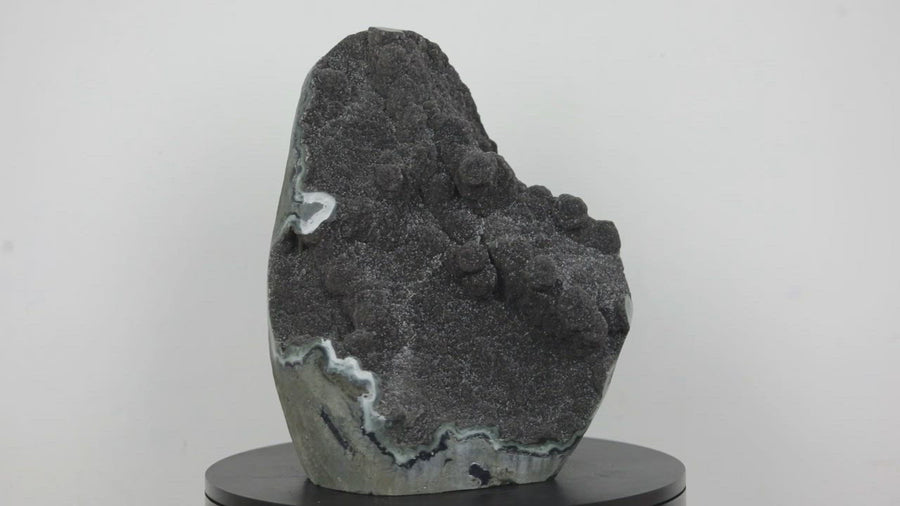 XXL Natural Balck Amethyst Druzy Cathedral - GQTZ0291