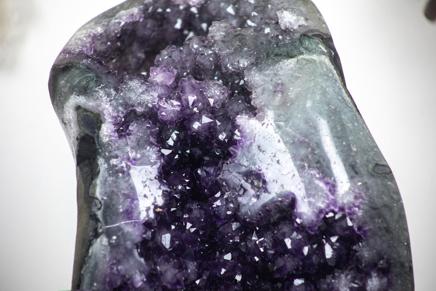 Beautiful Natural Amethyst Geode with Stalactite Formations - AWS0337