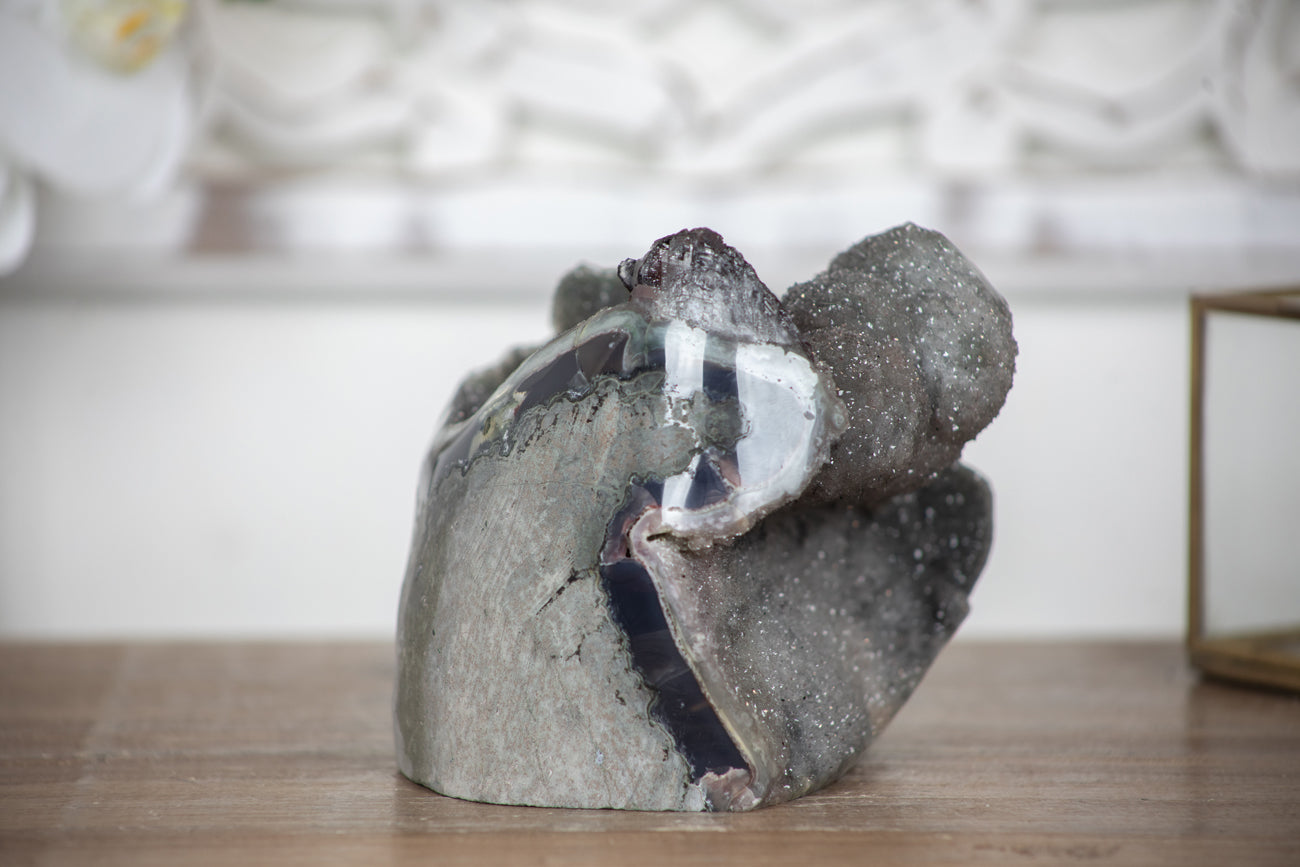 Outstaning NAtural Quartz Druzy Specimen - GQTZ0304