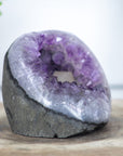 Calcite Crystal Formation on Amethyst & Quartz Geode - MSP0070 - Southern Minerals 