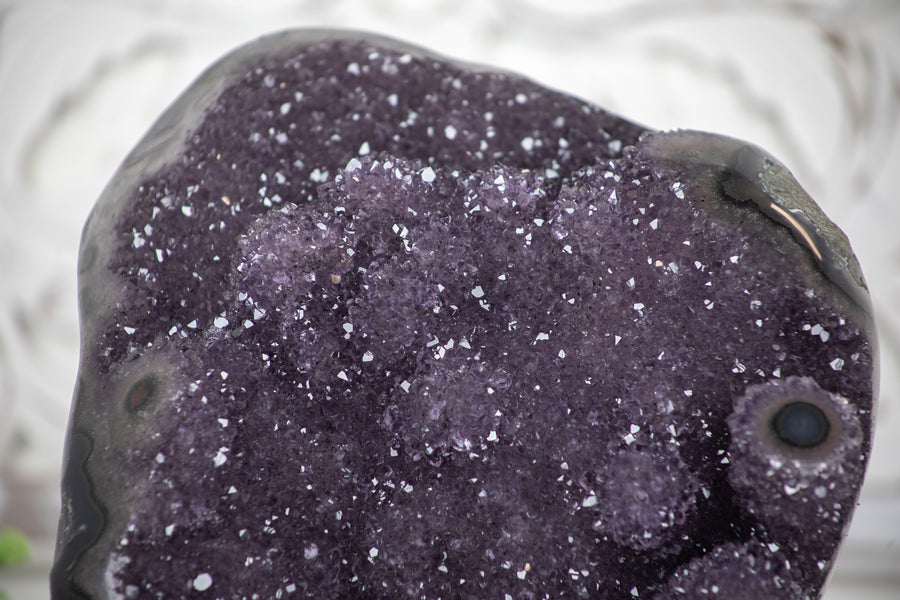 Stunning Amethyst Stone with Stalactite Formations - AWS0780