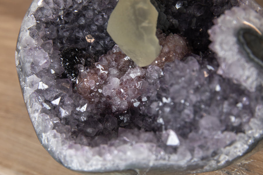 Stunning Amethyst Cluster with Calcite Crystal Formation - MSP0318