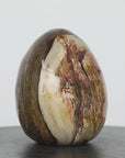 Unique Petrefied Wood Stone Egg Shaped Carving - STE0083
