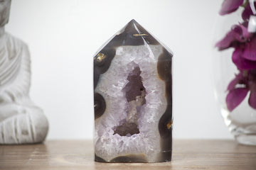 Agate & Amethyst Stone Tower  - STP0099