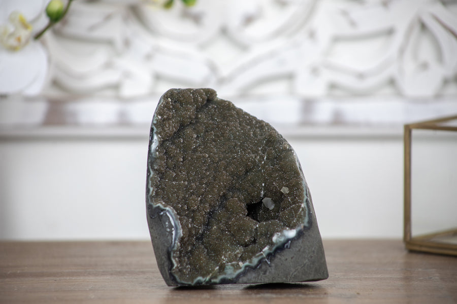 Stunning Quartz Druzy and Jasper Cathedral - GQTZ0271