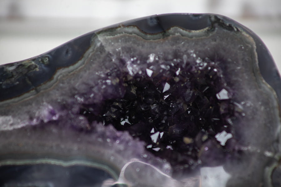 Amethyst & Agate Stone Geode - AMGE0096