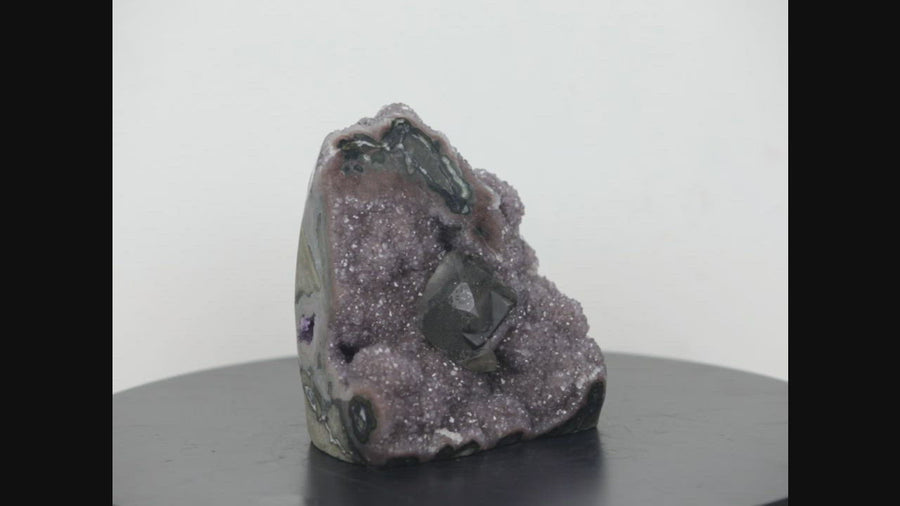 Amethyst Druzy Cathedral with Beautiful Calcite Crystal formation - MSP0267