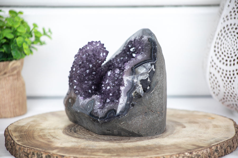 Natural Amethyst Geode, Amethyst Stalactite - CBP0362 - Southern Minerals 